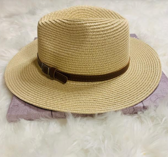 Very Elegant Straw Hat - Beige Color