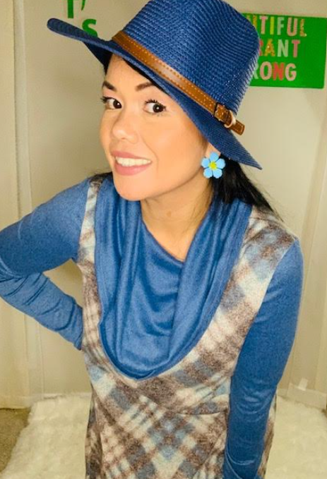 Very Elegant Straw Hat - Navy Blue