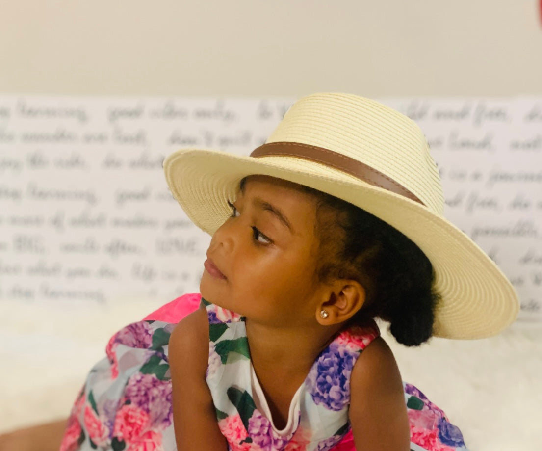 Very Elegant Straw Hat - Beige Color