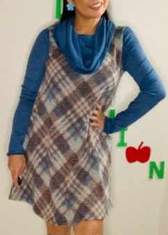 Beautiful Blue Dress Perfect For Fall & Winter