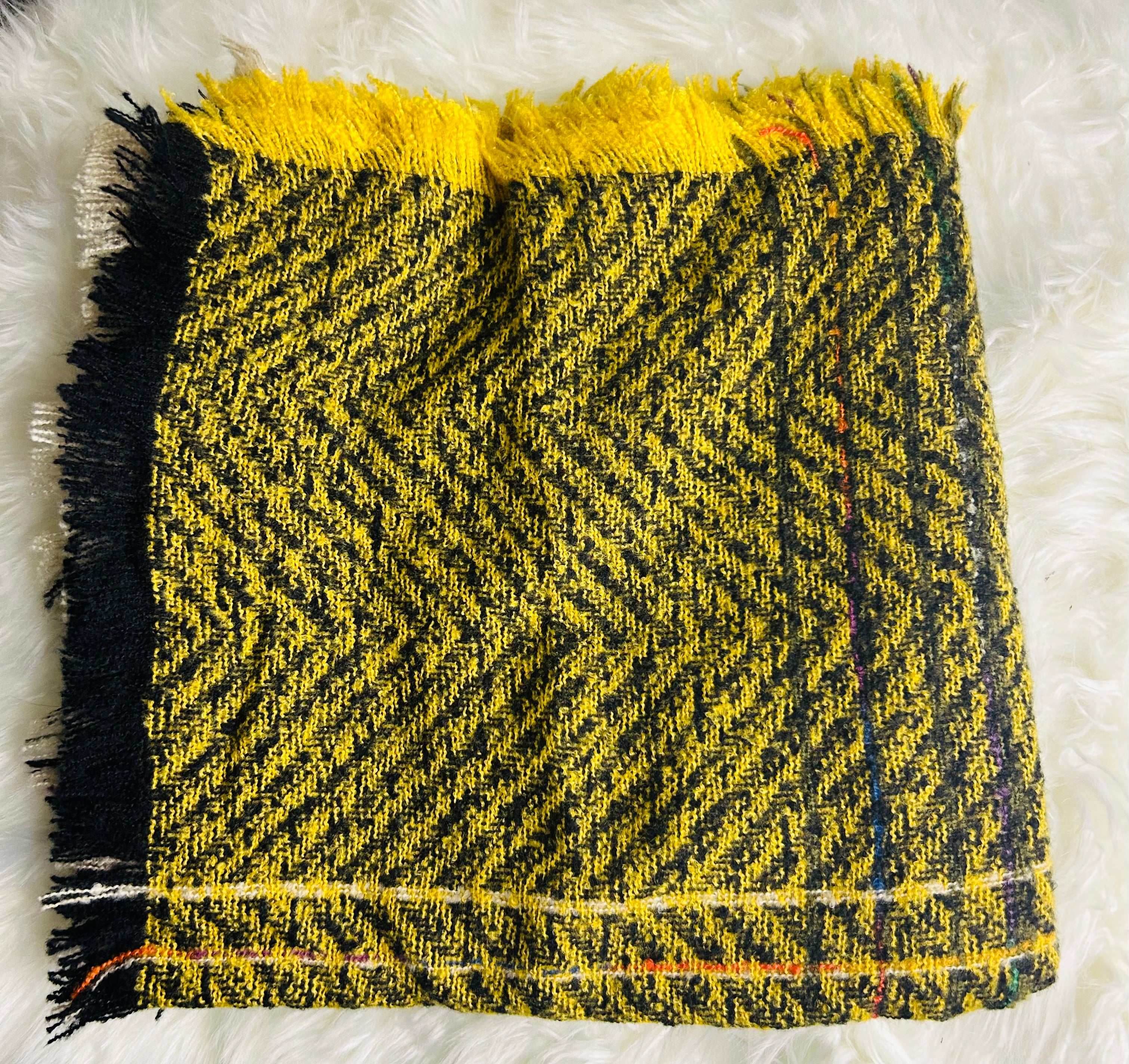 Black & Yellow Large Scarf