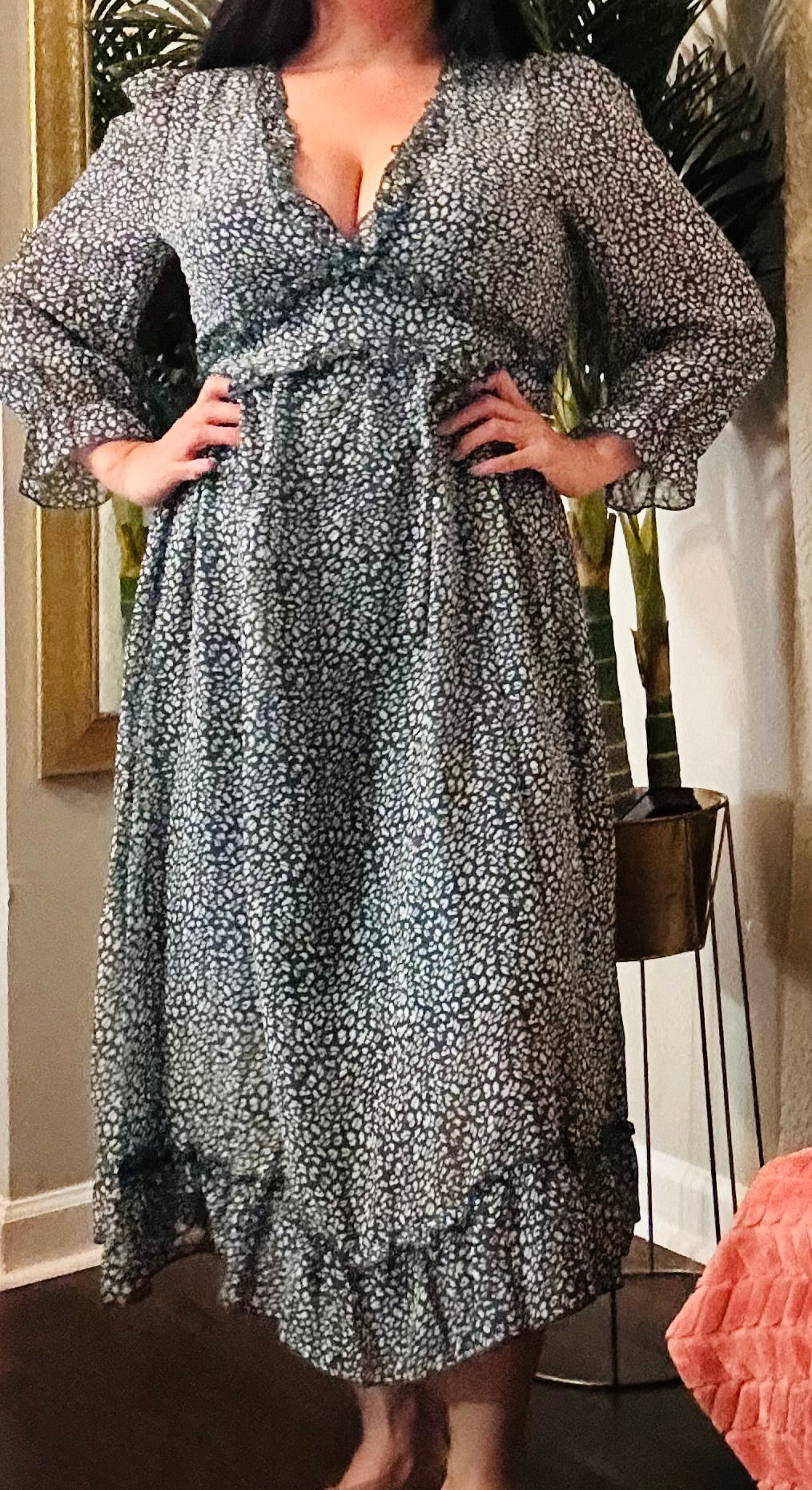 3/4 Sleeve maxi dress