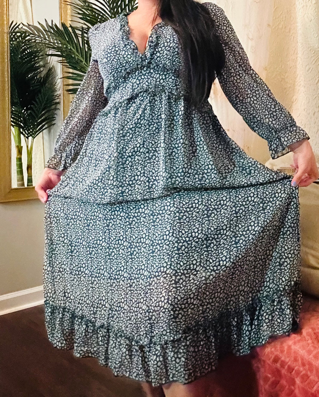 3/4 Sleeve maxi dress