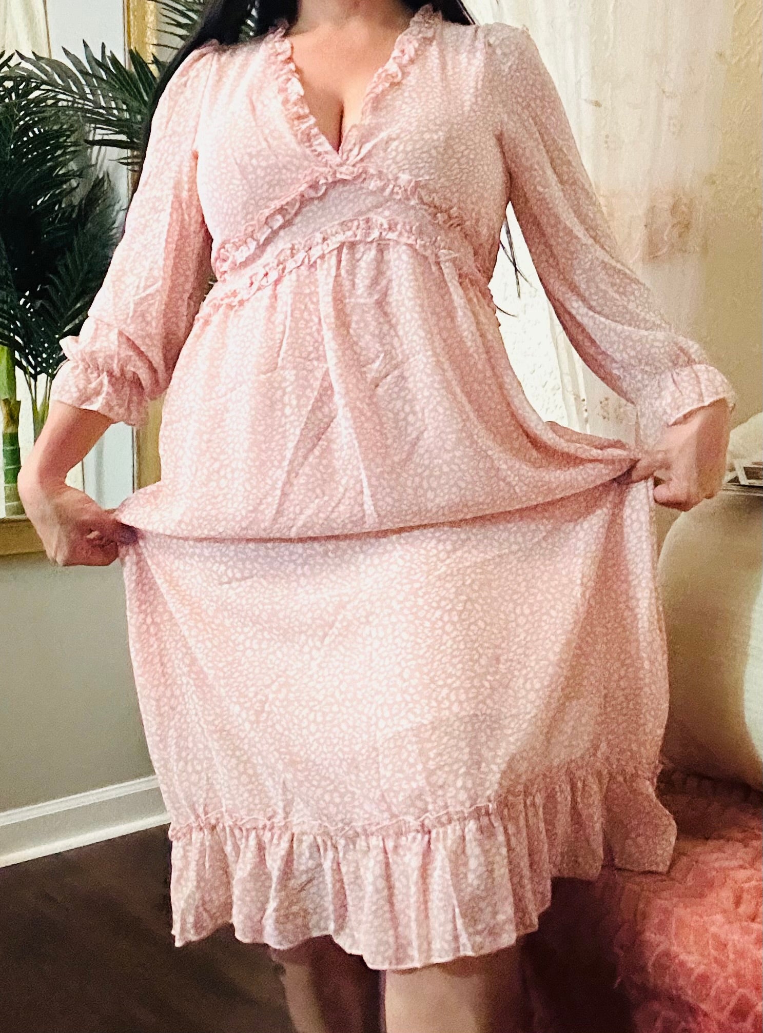 3/4 Sleeve maxi dress