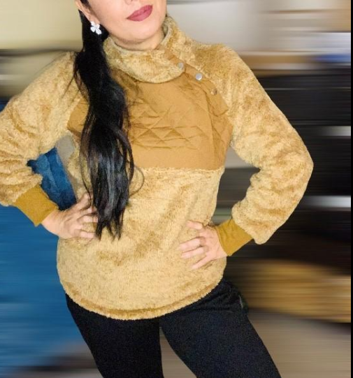 Beautiful Fleece Fabric Sweater - Super Soft