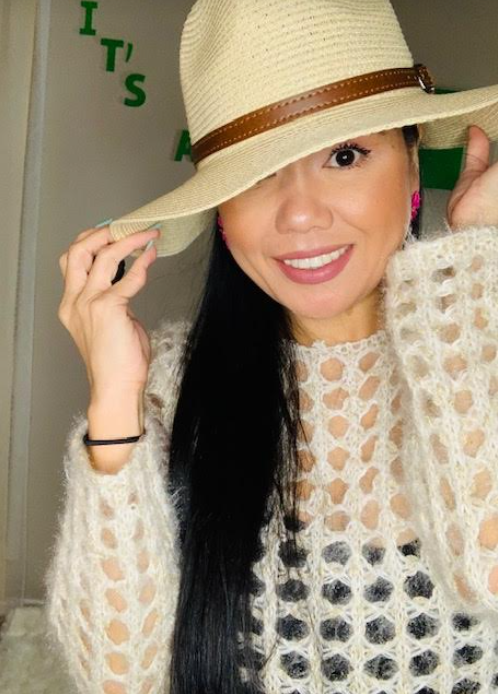 Very Elegant Straw Hat - Beige Color