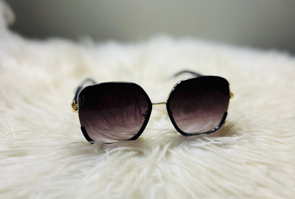 Shade With Dark Blue and gold lining