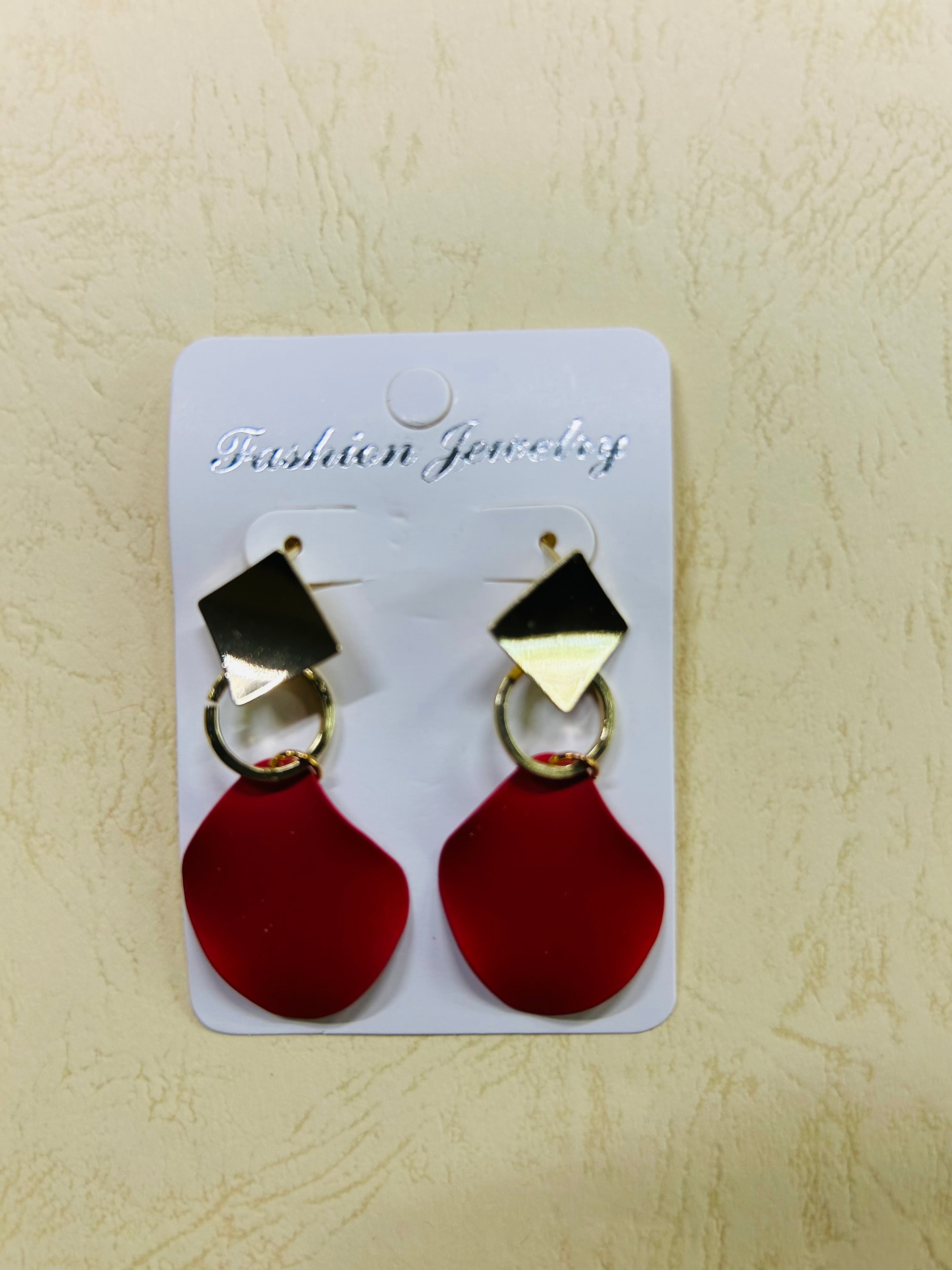 Varities Of Dangly Earrings With Gold Base