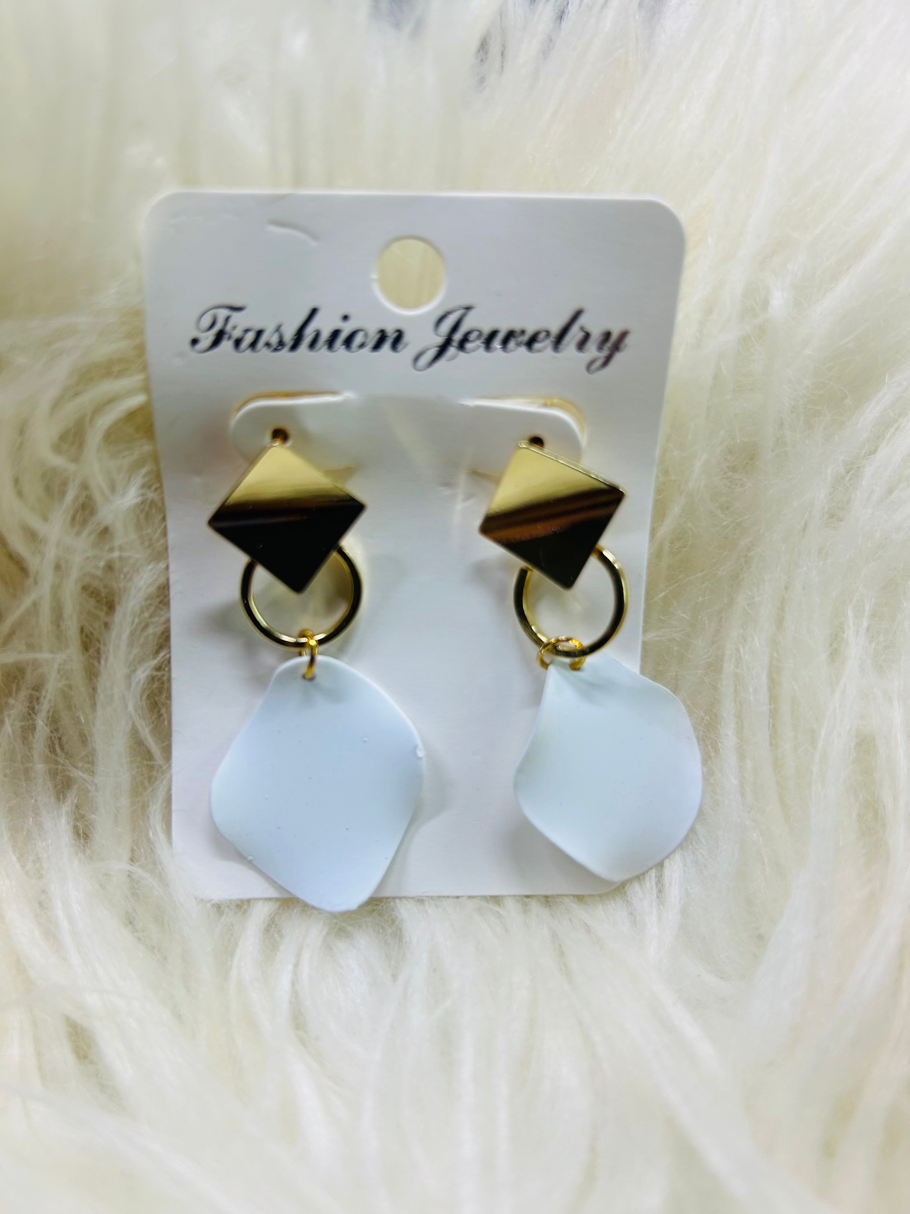 Varities Of Dangly Earrings With Gold Base