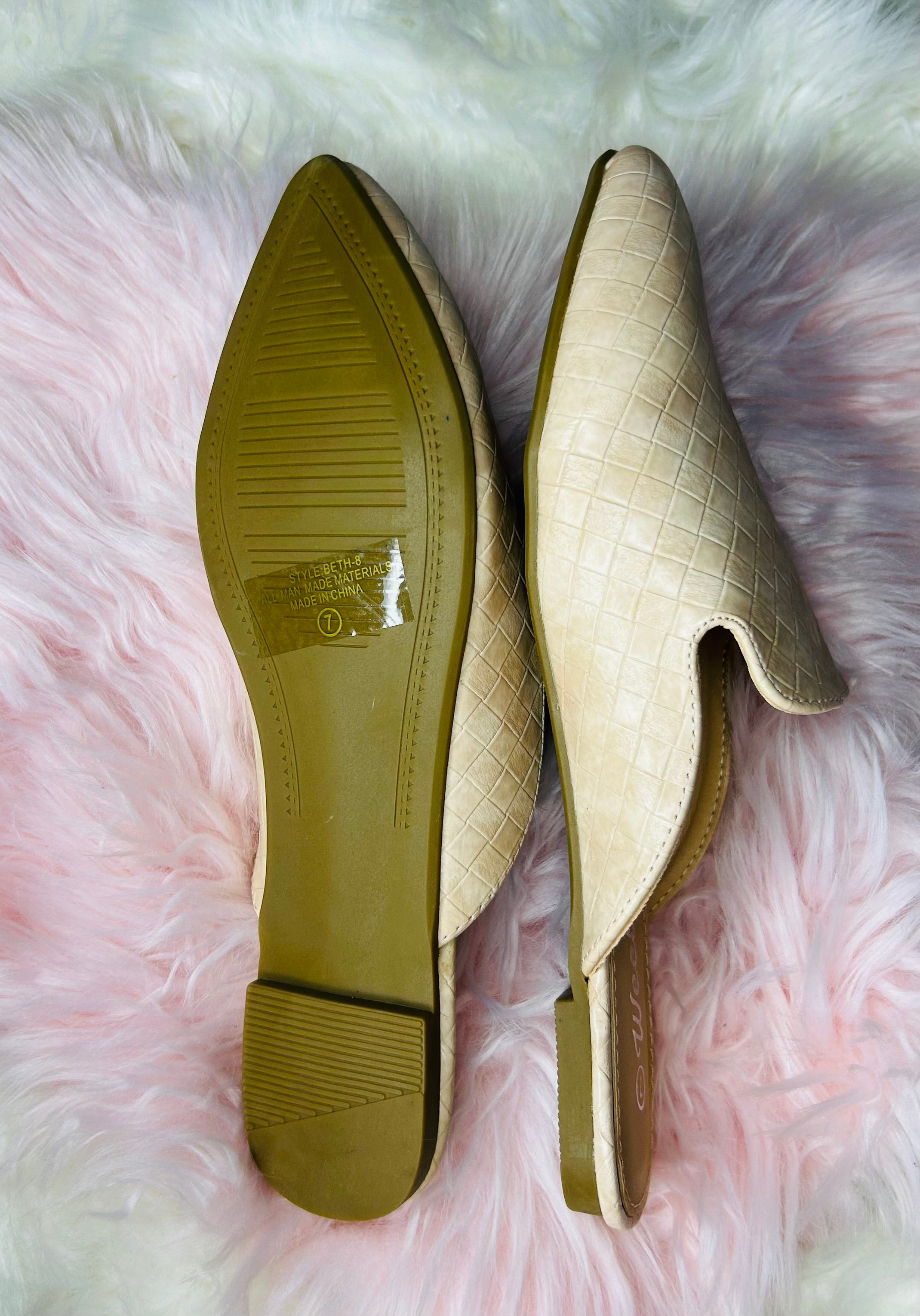 Weeboo Beige Loafer Shoes